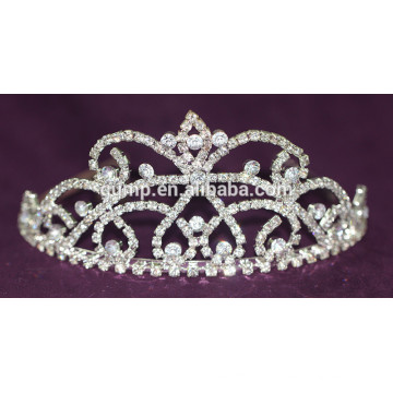 Custom Girls nupcial cristal tiara strass coroas